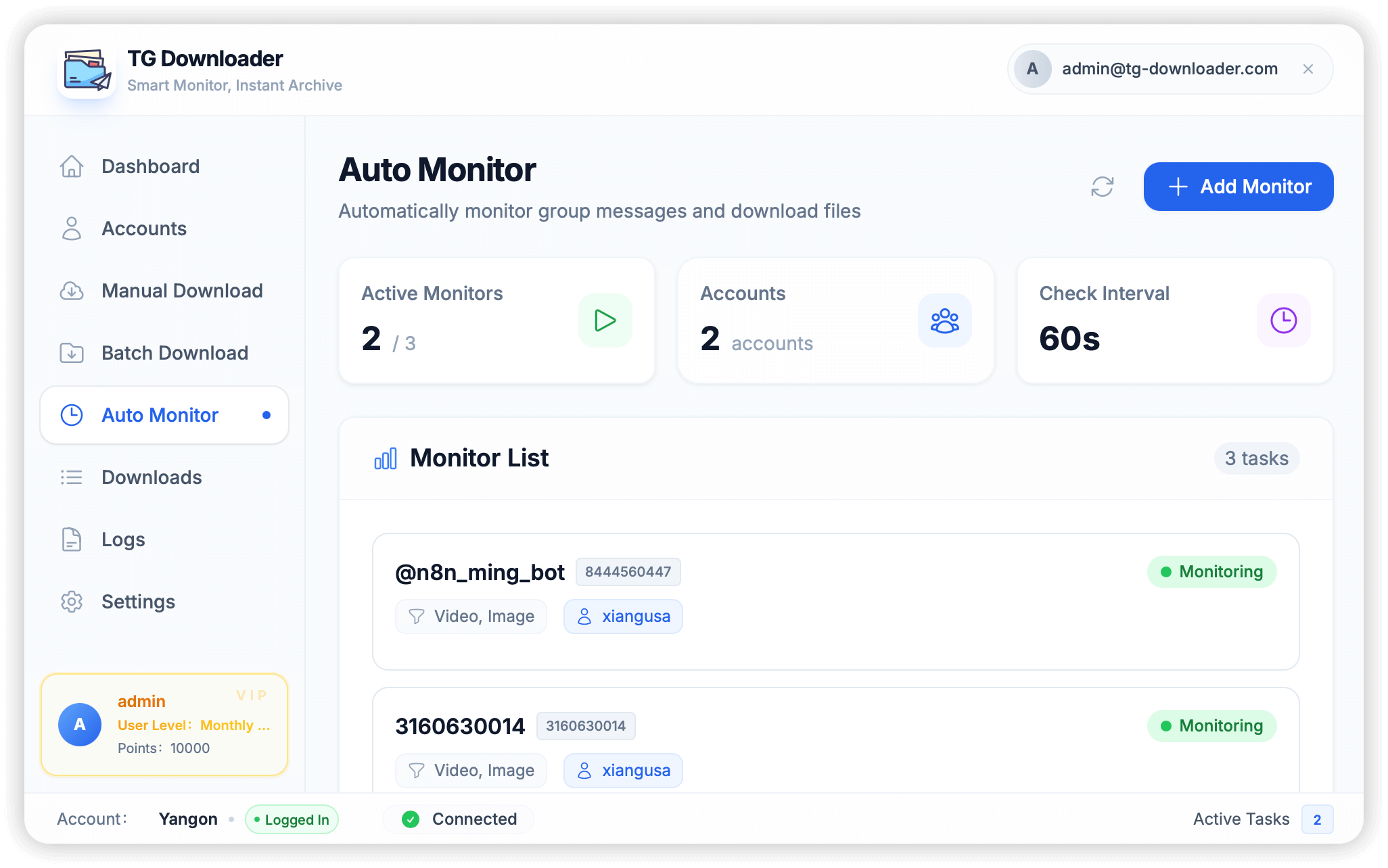 Auto Monitor Dashboard